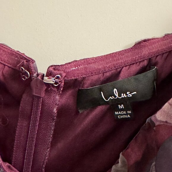 Lulu's Purple Floral Maxi Dress - Picture 6 of 7